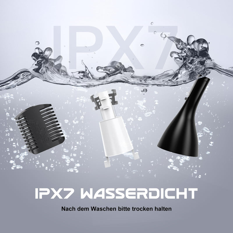 [Australia] - Nose Hair Trimmer Nose Hair Trimmer Ear Hair Trimmer, 2 in 1 Professional Nose Trimmer - Pain-Free Men and Women Nose Hair Remover, IPX7 Waterproof Double Blades, Easy to Carry XJQ-3011 