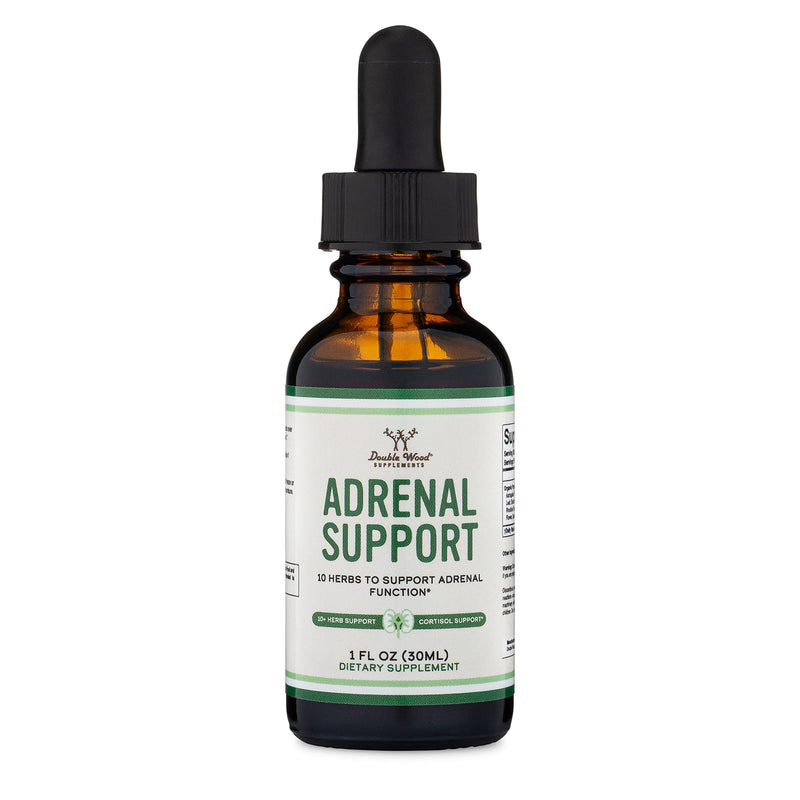 [Australia] - Adrenal Support Supplements (Liquid Drops) - 10 Organic Adaptogens for Adrenal Fatigue (One Month Supply) Cortisol Manager for Stress Relief (10 Apoptogenic Herbs for Adrenal Health) by Double Wood 