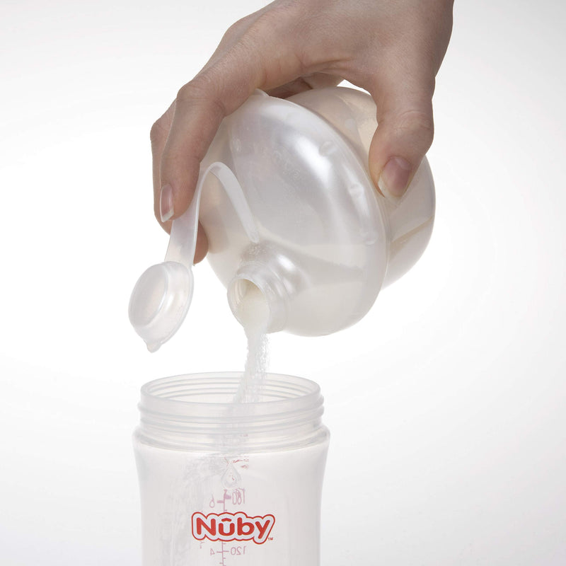 Nuby Milk Powder Dispenser, Colors May Vary, 3 Compartments