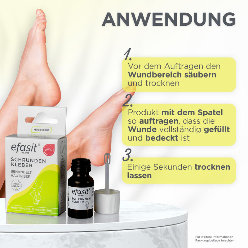 [Australia] - efasit cracks glue - skin glue treats skin cracks, wound glue relieves pain, invisible and liquid film bandage, 7 ml 