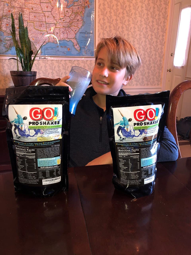 [Australia] - GO Pro Shakes – Protein Powder Smoothie for Kids and Teens – Healthy Snack – No Added Sugar – Supports Growth & Strength – Rich Chocolate Flavor 1 Pound (Pack of 1) 