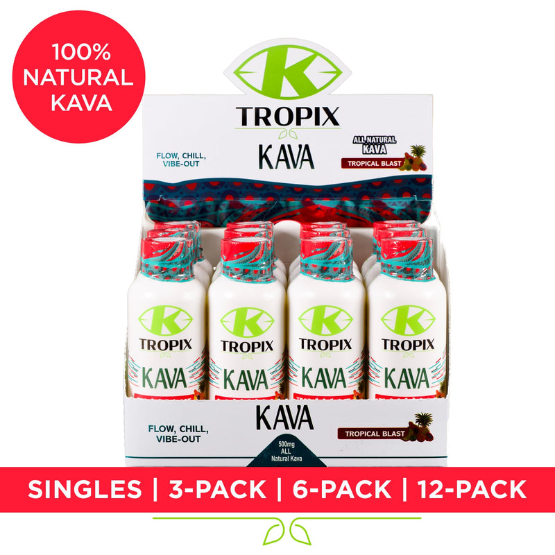 [Australia] - Kava Shot Tropical Blast - Kava Drink - Kava Root Extract Supplement - Alcohol Replacement Drinks - 1 Pack 2 Fl Oz (Pack of 1) 