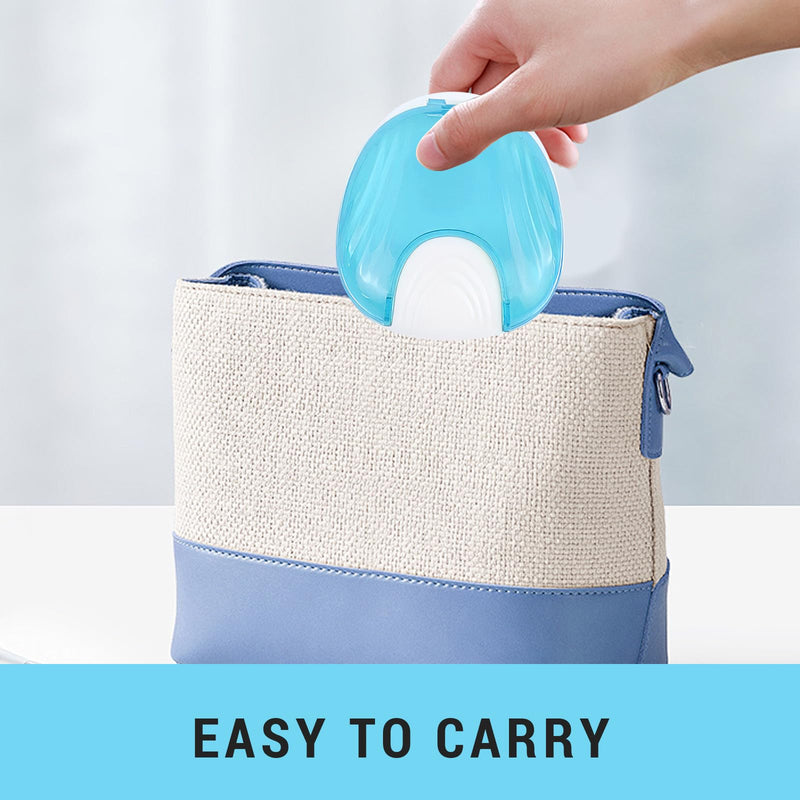 [Australia] - Thoquene Pack of 2 Dental Splint Box, Box for Dentures, Portable Braces Box (Light Blue, Grey) 