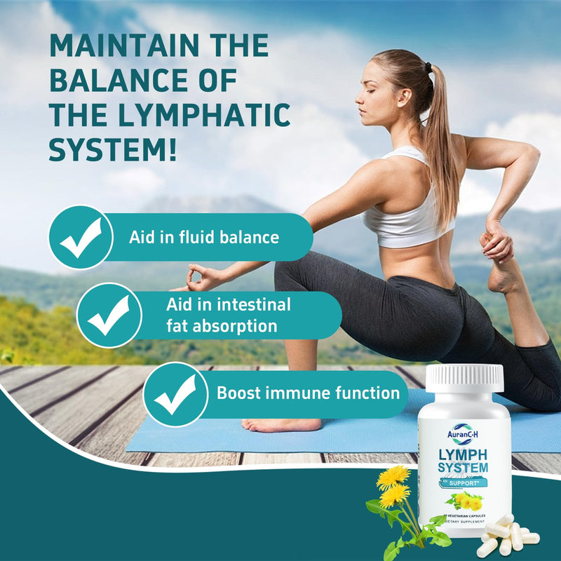 Lymphatic Drainage Supplement – Lymphatic Drainage Capsules with Dandelion, Burdock, Cleavers & Echinacea, Supports Bloating, Fluid Balance & Daily Lymphatic Wellness – 60 Capsules