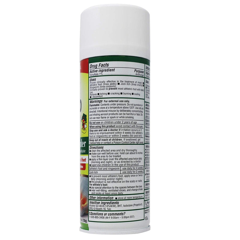 HONGO KILLER Antifungal Foot Spray Powder, 4.6 Ounce (Pack of 1) 4.6 Ounce (Pack of 1)