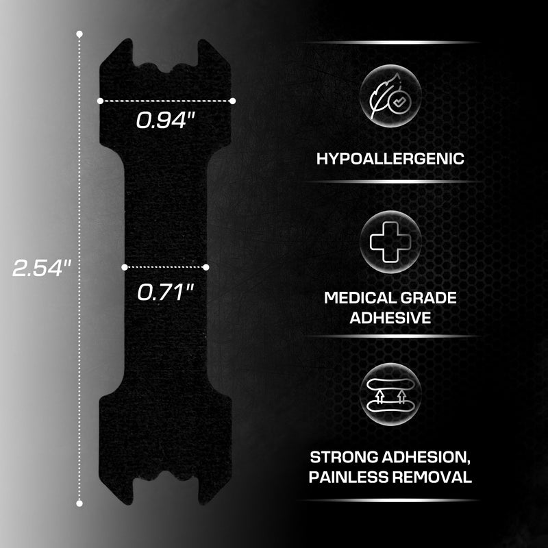 [Australia] - Slim Performance Nose Strips for Breathing (60 Ct) - Oil & Sweat Proof Adhesive - Extra Strength Athletic Nasal Strips for Sleeping - Boosts Oxygen Intake & Drive, Reduces Snoring, Improves Sleep Black 