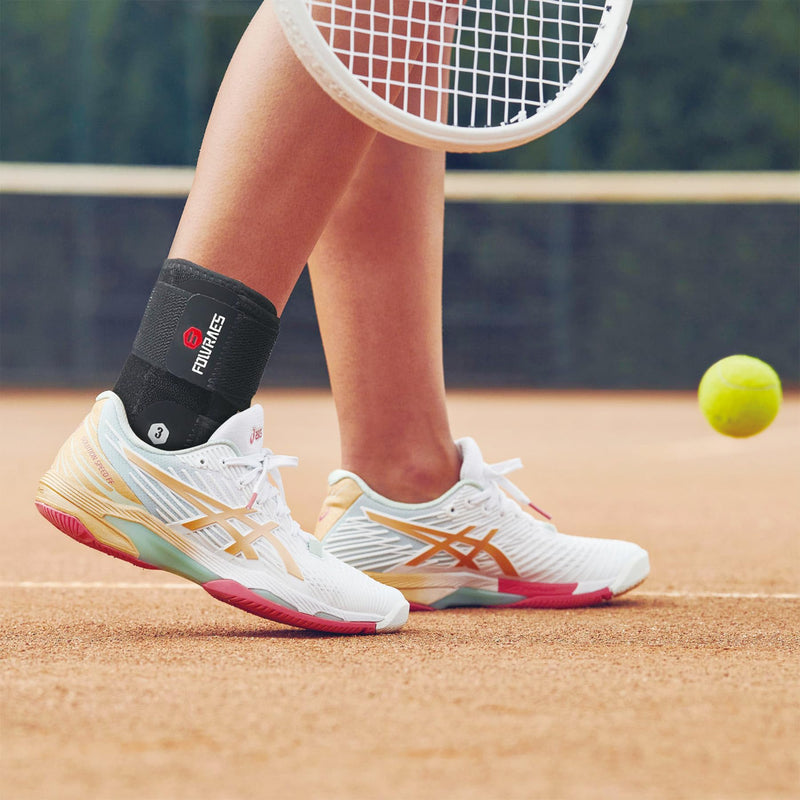 2 Pack Ankle Brace With Side Stabilizers,Ankle Sprain Brace for Men & Women Injury Recovery,Joint Pain Relief,Ankle Support for Running Volleyball Basketball (Medium) Medium