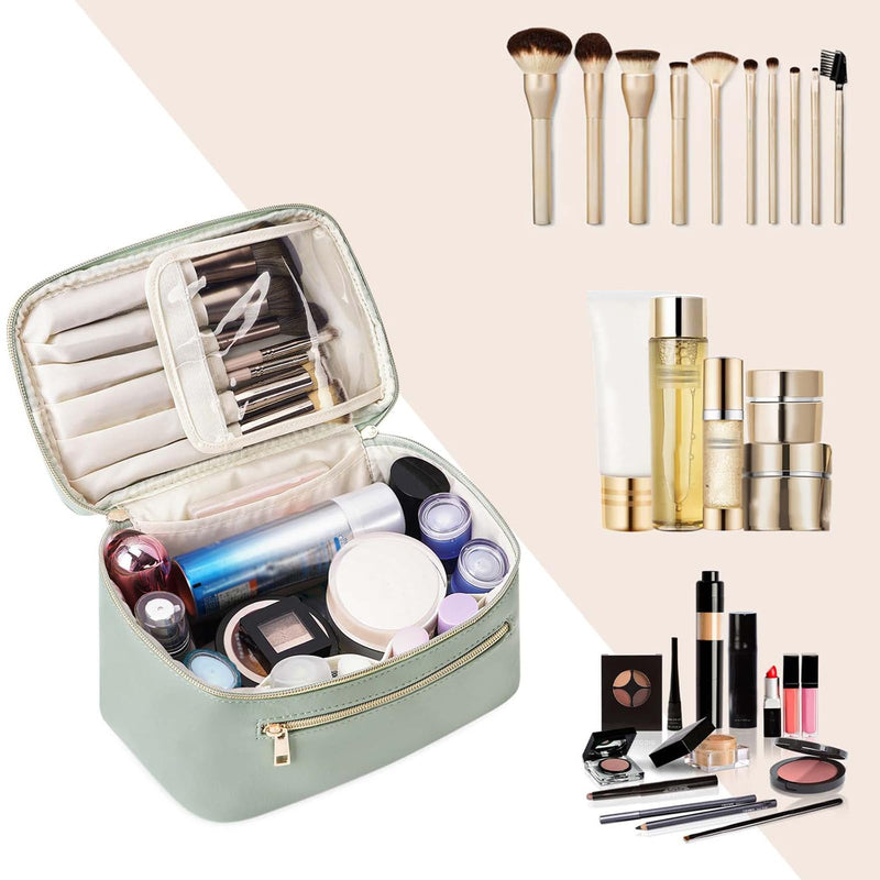 Wandering Nature puffer tote bag and makeup bag