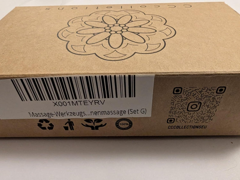 CCcollections Wood Therapy Massage Tools, Reflexology Wooden Stick Tool, Traditional Equipment for Relieving Muscle Pain Body Lymphatic Drainage Massager - (G 6SET) G 6SET