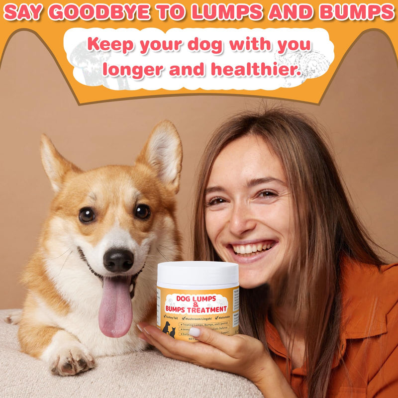 Dog Lumps & Bumps Supplement – Turkey Tail Mushroom Powder for Dogs Lipomas, Immune Support & Energy Boost, 3.52 oz - PawsPlanet Australia