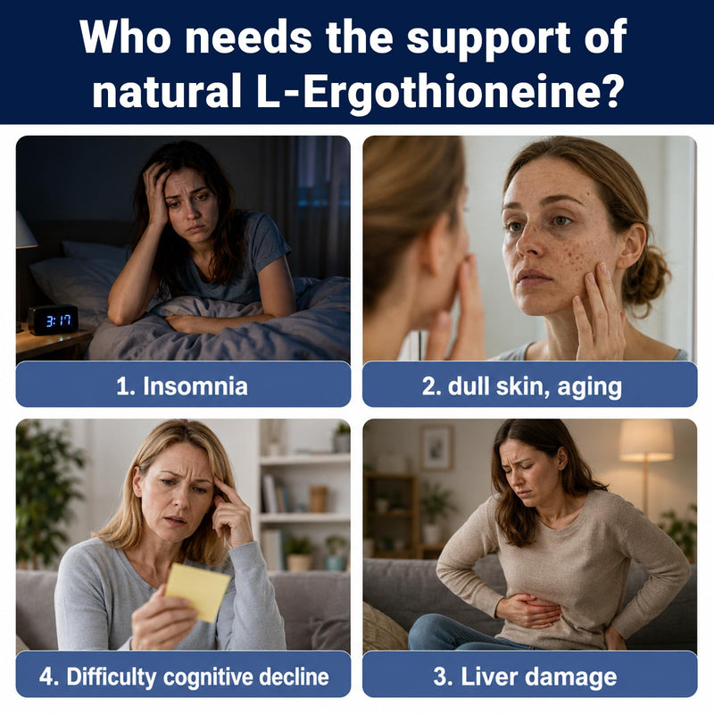 L-Ergothioneine Capsules 20mg per Serving, 99.9% High Purity Ergothioneine Supplement - Antioxidant for Liver Detox & Immune Health, Supports Healthy Aging & Cellular Energy, Vegan, 120 Capsules