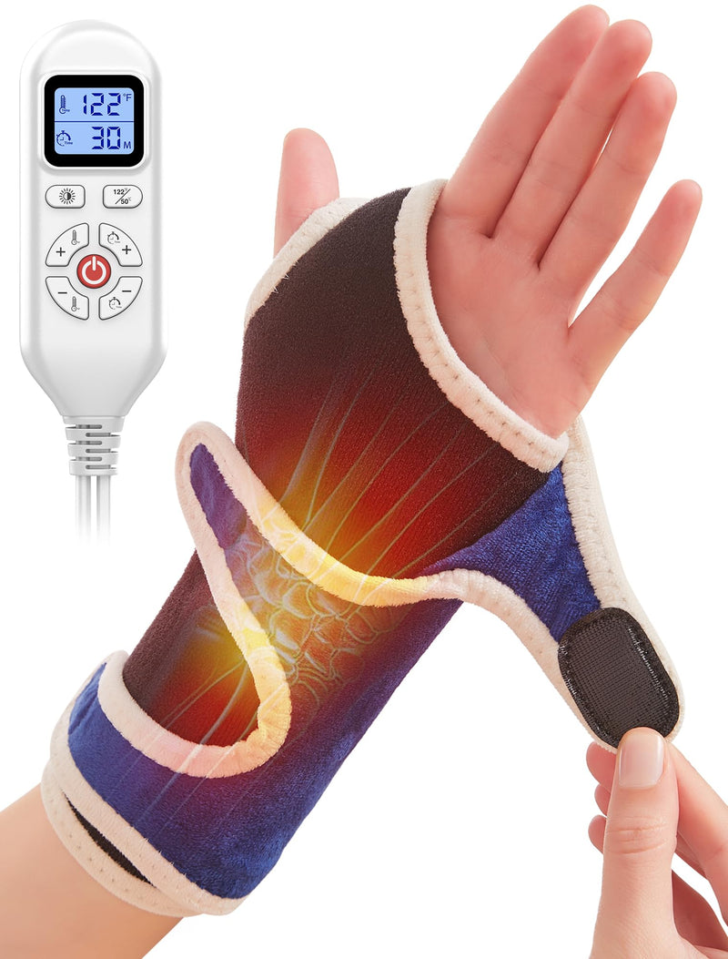 [Australia] - CAMECO Heating Pad for Wrist Pain Relief, Heated Wrist Wrap for Carpal Tunnel, 10-90Min Timer 