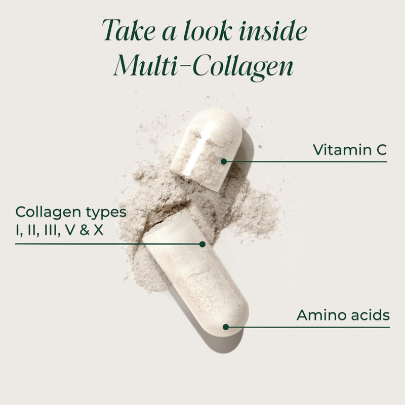 Primal Harvest Multi Collagen Supplement Types I, II, III, V & X Collagen Pills for Men & Women Dairy, Soy & Gluten Free 1 Pack 120 Capsules 120 count (Pack of 1)