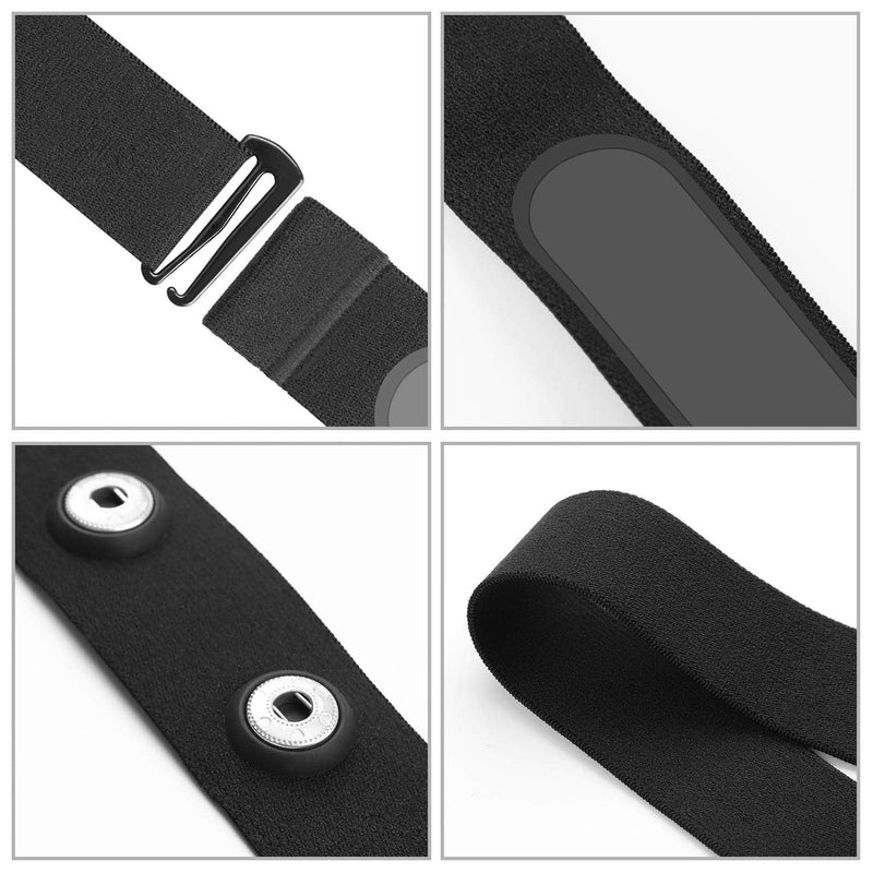 [Australia] - COOSPO Heart Rate Monitor Replacement Chest Strap,Replacement Heart Rate Monitor Soft Strap Compatible with Wahoo Tickr/Polar H7/Garmin HRM-Dual/moofit/XOSS/Power Labs/COOSPO Black 36 Inch 