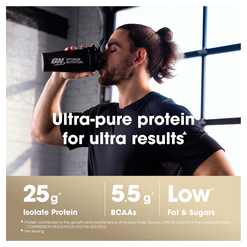 Optimum Nutrition Gold Standard 100% Isolate for Muscle Support and Repair, High Whey Protein Powder with BCAA Amino Acids, Low Sugar, Low Fat Sports Nutrition, Chocolate Flavour, 15 Servings, 450g 15 Servings (Pack of 1)