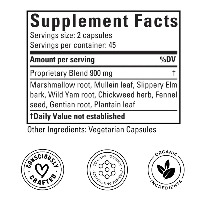 [Australia] - Doctor Morse's GI Daily - Gut Cleanse - Digestive Support - Intestinal, Overall Gut Support - Naturopath Formulated - Marshmallow Root, Slippery Elm Bark, Mullein Leaf - 90 Capsules - 45 Day Supply 