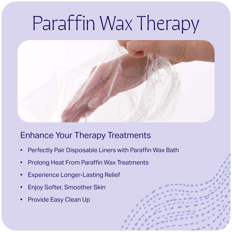 [Australia] - Therabath Disposable Mitt and Boot Liners, for Arthritis and Skin Therapy, Paraffin Wax Liners for Hands and Feet, Use with Insulated Mitts and Boots, for Home and Spa, Made in the USA, 100 Count 