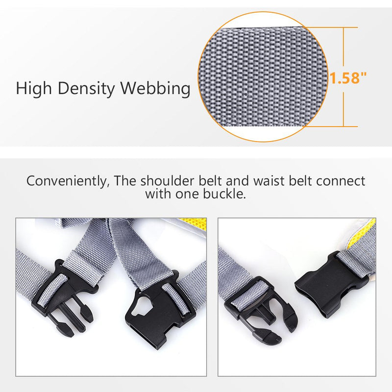 [Australia] - Jolik Child Motorcycle Safety Harness with 4 – in – 1 Buckle Breathable Material in Yellow 