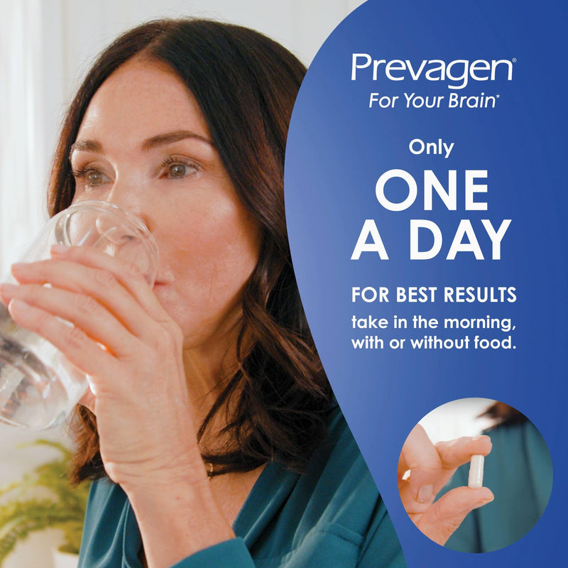Prevagen Regular Strength with Storage Box, 30 Capsules, 1-Pack | For Your Brain, 1 Month Supply, 10mg Apoaequorin, 50mcg Vitamin D3 Unflavored 30 Count (Pack of 1)