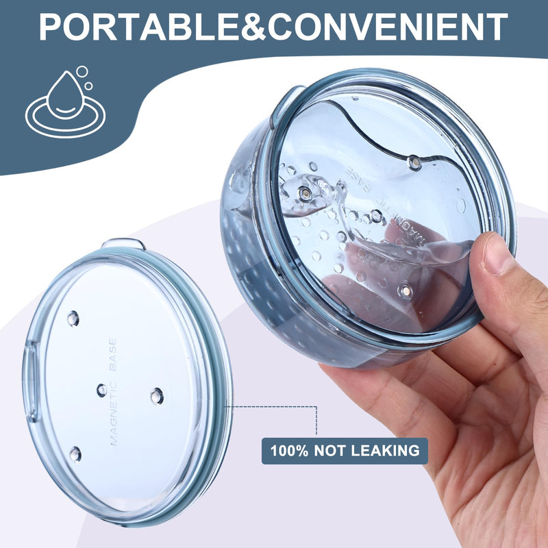 Retainer Case,2 In 1 multifunctional Retainer Case,Slim Retainer Case,Orthodontic Retainer Cleaning Case for Retainers, Aligners, Night-Guard/Mouth-Guard blue