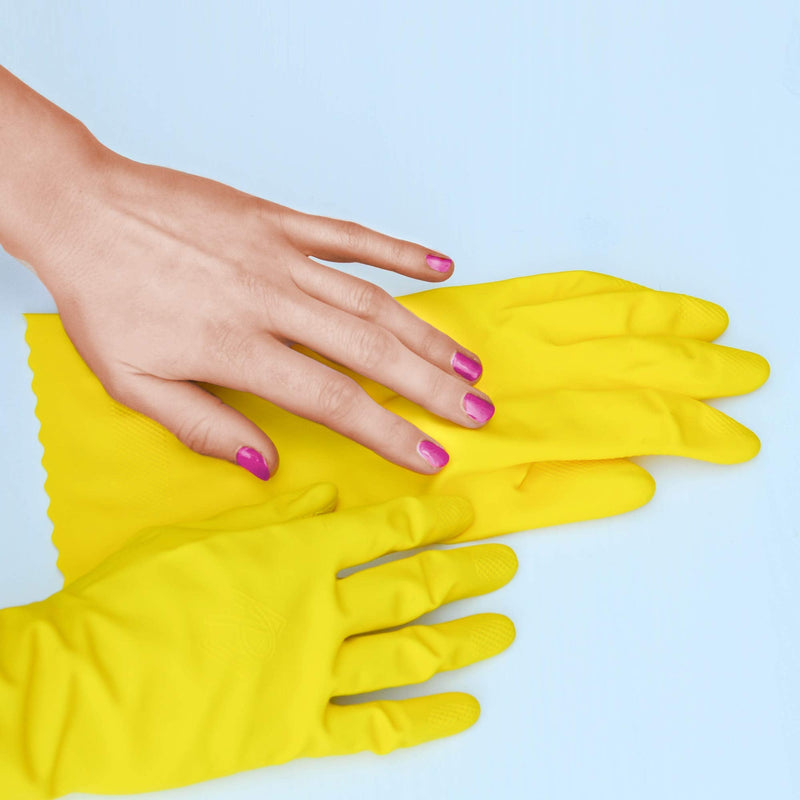 [Australia] - PLAYTEX HandSaver Rubber Gloves for Kitchen and Household Cleaning (3 Pairs) Large 