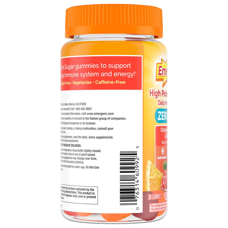 [Australia] - Emergen-C Zero Sugar Immune Support Adult Gummies 36 Count 