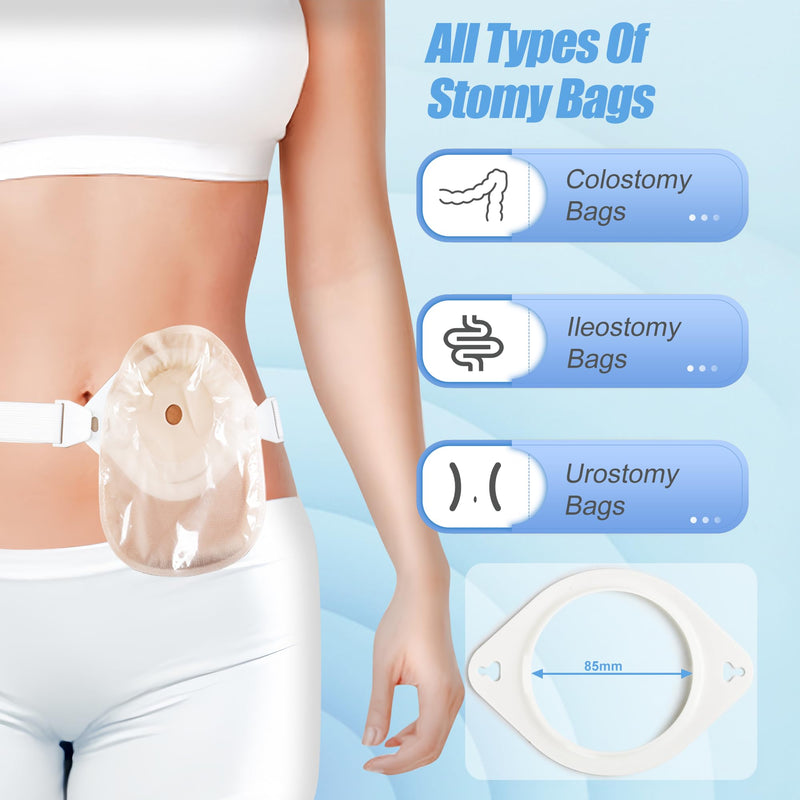 [Australia] - Adjustable Unisex Ostomy Hernia Belt for Colostomy/Ileostomy Medical Stoma Support Belt for Post-Operative Care helps protection ostomy bag(Fits Waist 27.5"-47") 