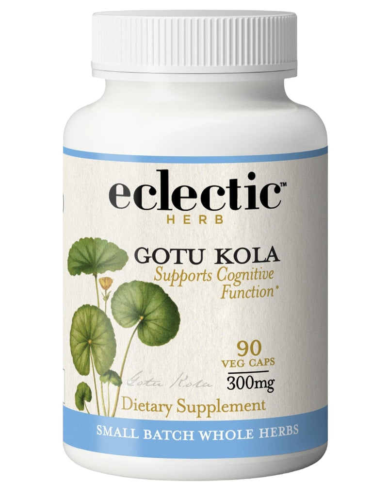 [Australia] - Eclectic Institute Non-GMO Gotu Kola | Circulatory, and Cognitive Support | 90 CT (300 mg) Blue 90 Count (Pack of 1) 