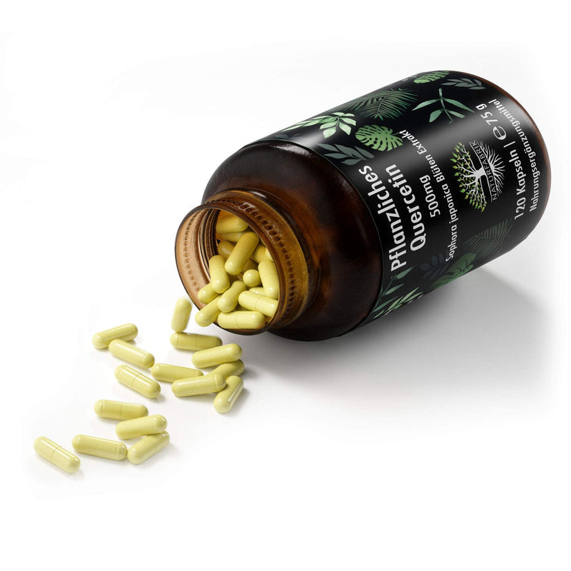[Australia] - NATURFABRIK Quercetin 500mg | 120 capsules | 100% pure Sophora japonica flower extract from Japanese string tree | high dose | 4 month supply | Made in Germany 