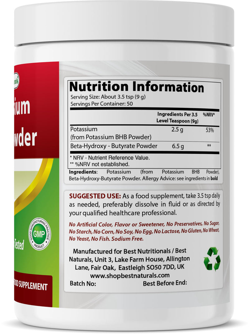 Best Naturals Potassium BHB Powder 1 Lb