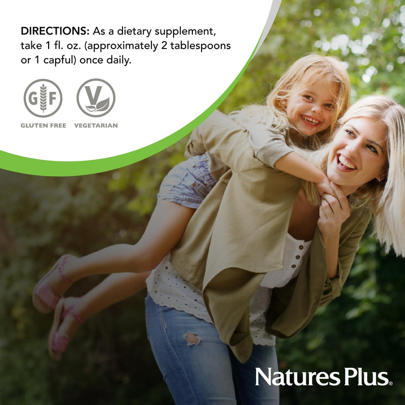 NaturesPlus Source of Life Prenatal Liquid - Tropical Fruit Flavor - 30 fl oz - Multivitamin & Mineral Supplement with Iron - Nutritional Support for Pregnancy - Gluten Free, Vegetarian - 30 Servings