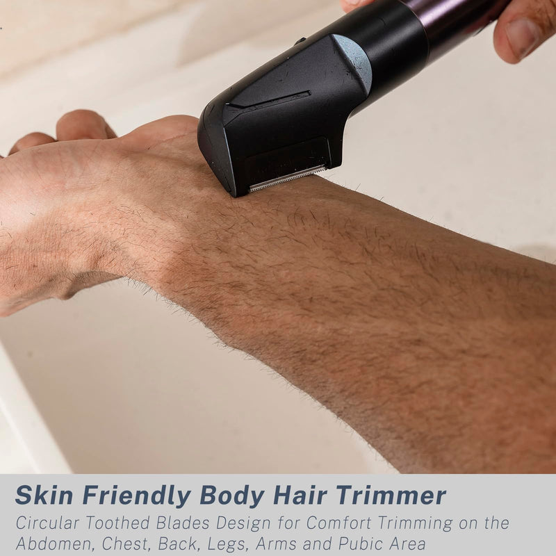 [Australia] - Beard Trimmer and Clippers Set for Men with Foil Shavers, Precision Dial Adjustable 20 Lengths, All-in-One Hair Trimmers for Face Head Nose Full Body, IPX7 Waterproof Wet/Dry, USB-C Rechargeable Dock 