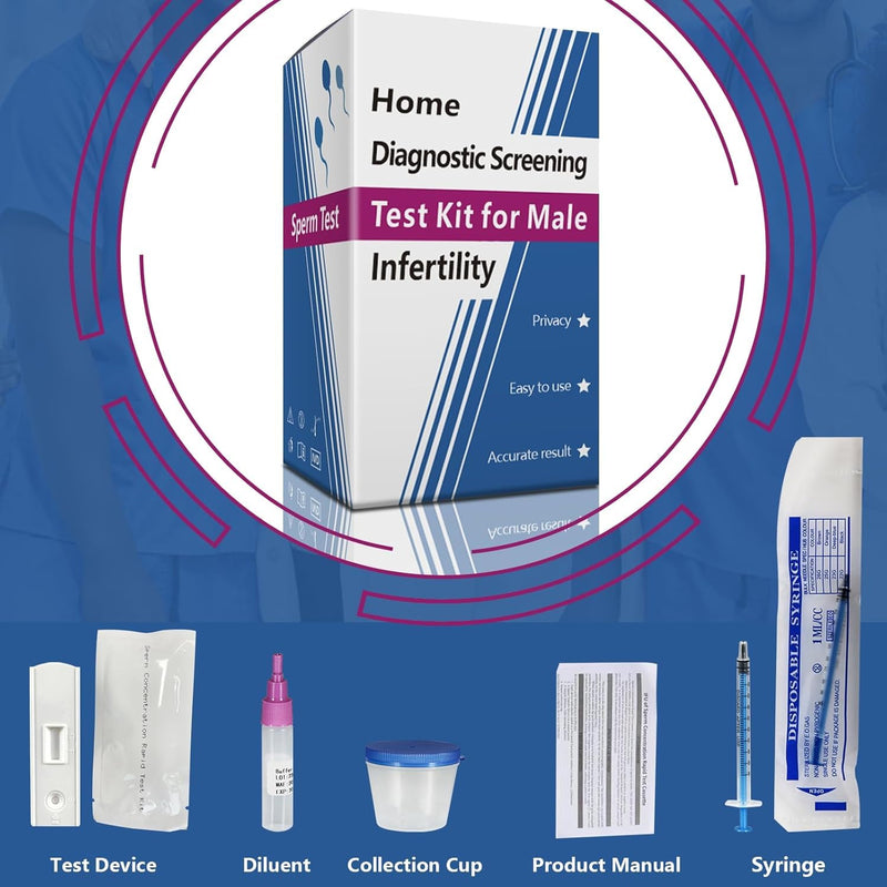 [Australia] - Fertility Home Test Kit for Men-Trak Plus Male Fertility Testing System- Shows Normal or Low Sperm Count- Easy to Read Results-Convenient, Accurate, Private 
