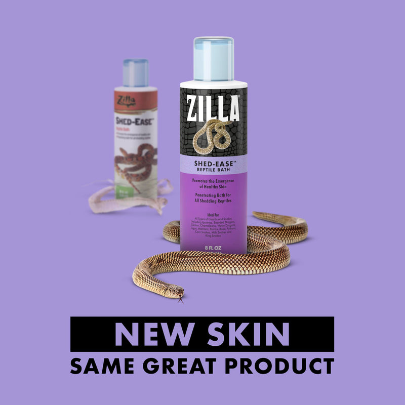 Zilla Shed-Ease Reptile Bath, Shedding Support and Penetrating Bath for All Lizards and Snakes 8 Fl Oz (Pack of 1) - PawsPlanet Australia