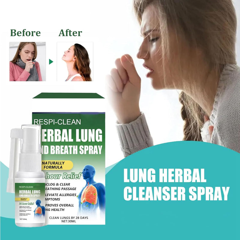 Herbal Lung Spray Pack of 2, Lung Cleansing Spray, Respiratory Herbal Lung Cleansing Spray, Herbal Lung Cleansing Spray, Suitable for Daily Use, Daily Repair Spray Color 2