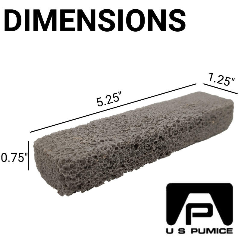 [Australia] - U.S. Pumice Heavy Duty Scouring Stick, 3 Pack, Pumie Pummis Stone, Remove Hard Water Rings, Foot Pumice Stone, Pool Cleaning Stone (3 Pack) 3 Count (Pack of 1) 