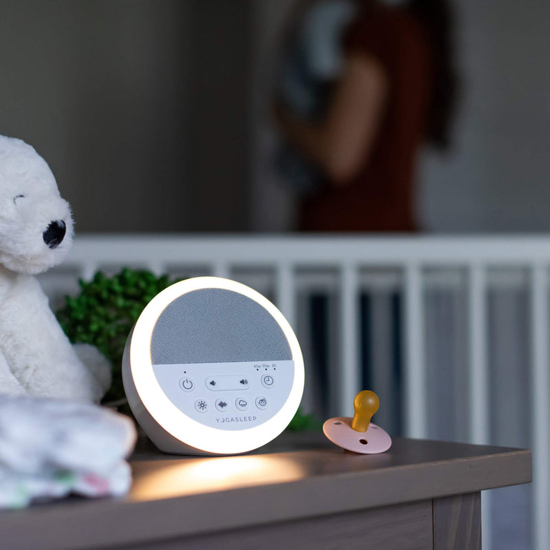 [Australia] - Yogasleep Nod White Noise Sound Machine, With Soft Night Light & Sleep Timer, 20 Sound Options Including Lullabies, Nature & Pink Noise, Sleep Aid For Baby & Adults, Noise Canceling For Office Privacy 