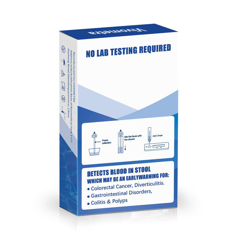 Colorectal Diseases Test at-Home Immunochemical Fecal Occult Blood (iFOB) Colon Screening Test Kit 2 Pack