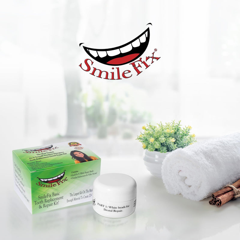 [Australia] - BF Products SmileFix Basic Dental Repair Kit - Durable Compound - for Missing Or Damaged Teeth - Fix Gaps, Broken Tooth, Missing Teeth, Spaces - Repairs - Fast & Easy - Confident Smiles 