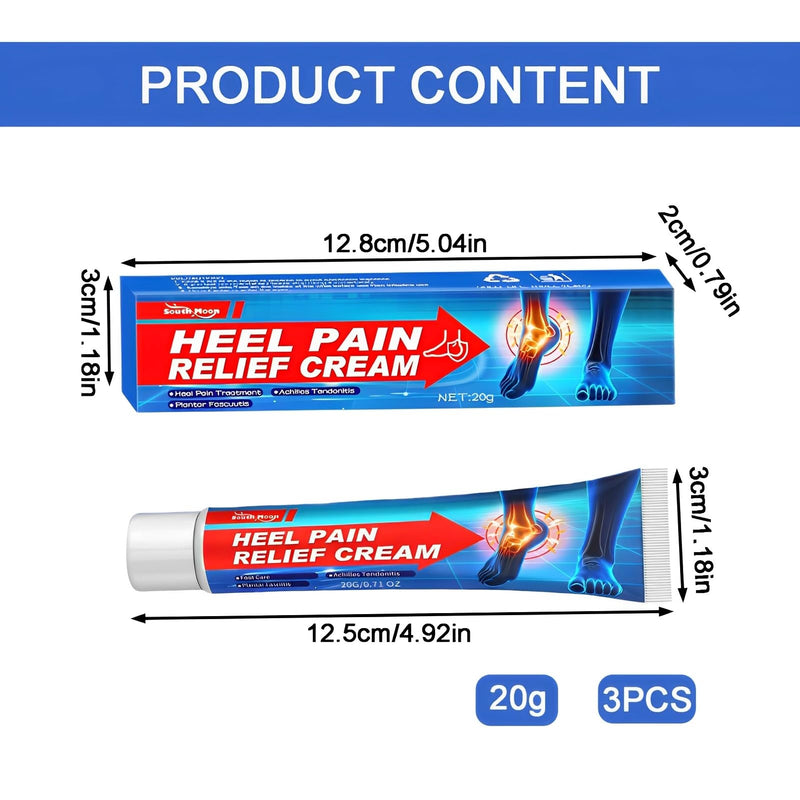 [Australia] - Pack of 3 heel ointment, heel soothing ointment, heel spur cream with, cream against heel spurs, heel cream, deep penetration, quick absorption, joint soothing, foot care, heel pain cream 