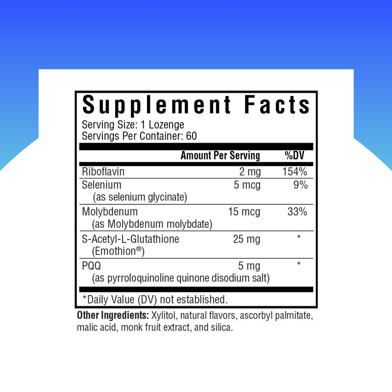 [Australia] - Seeking Health Glutathione Plus Lozenge, 25 mg S-Acetyl-L-Glutathione with Cofactors, Immune and Detoxification Support, Liver Health, Antioxidant and Free Radical Support, Vegetarian (60 lozenges)* 