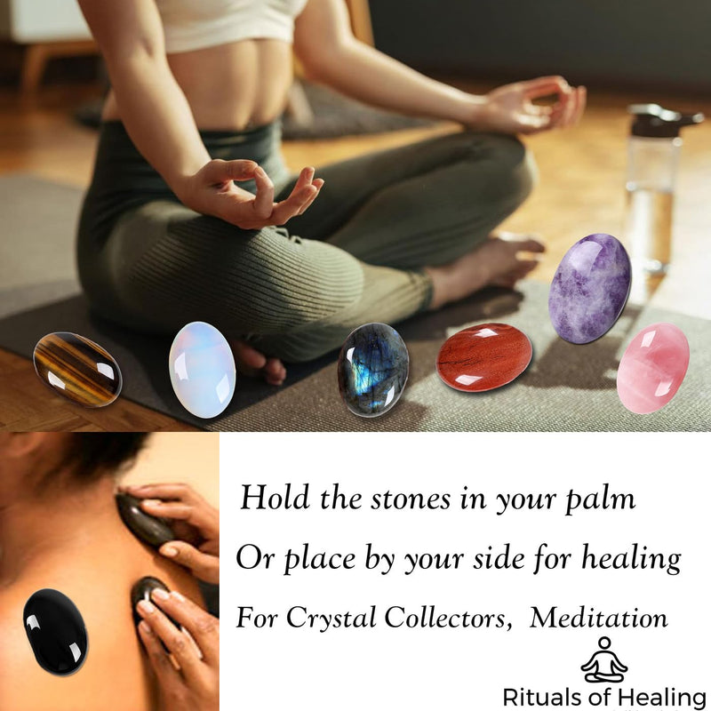 [Australia] - MAIBAOTA 2.4" Amethyst Crystal Healing Crystals Amethyst Stone 0.7" Thick Crystals and Healing Stones Natural Reiki Gemstone Worry Stone Energy Balancing Anxiety Stress Relief Meditation 1 Pc E-amethyst 
