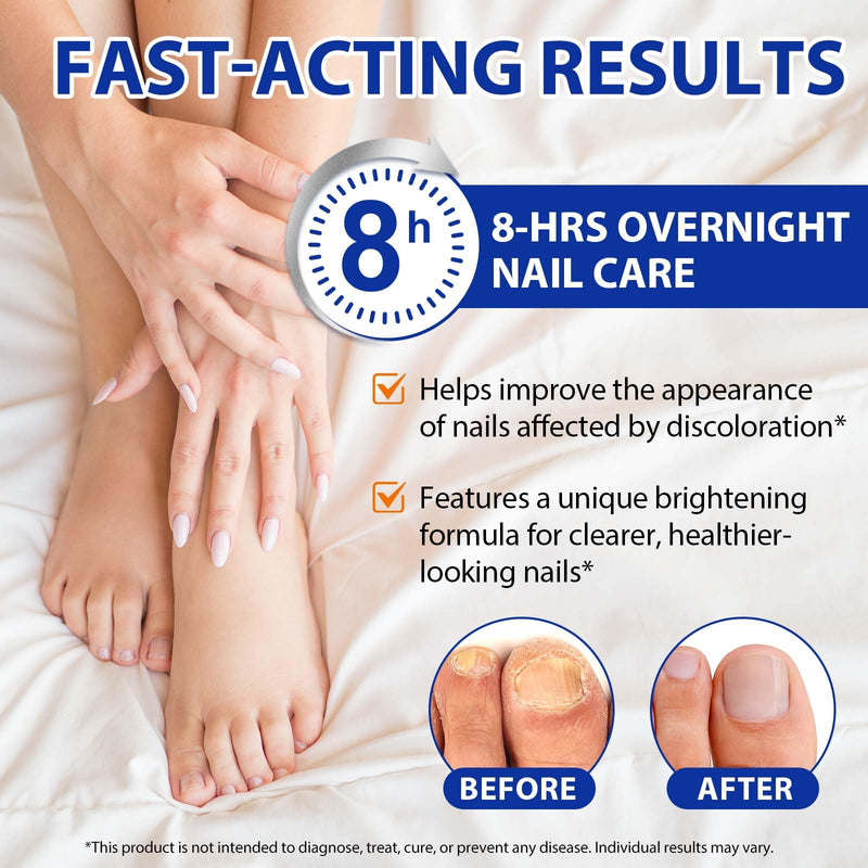 Extra Strength Toenail Treatment - 32 Pcs Nighttime Nail Patches, Overnight Toe Nail Treatments for Damaged Nails Foot Nails Repair and Care, 8-Hour Restores Healthy Appearance