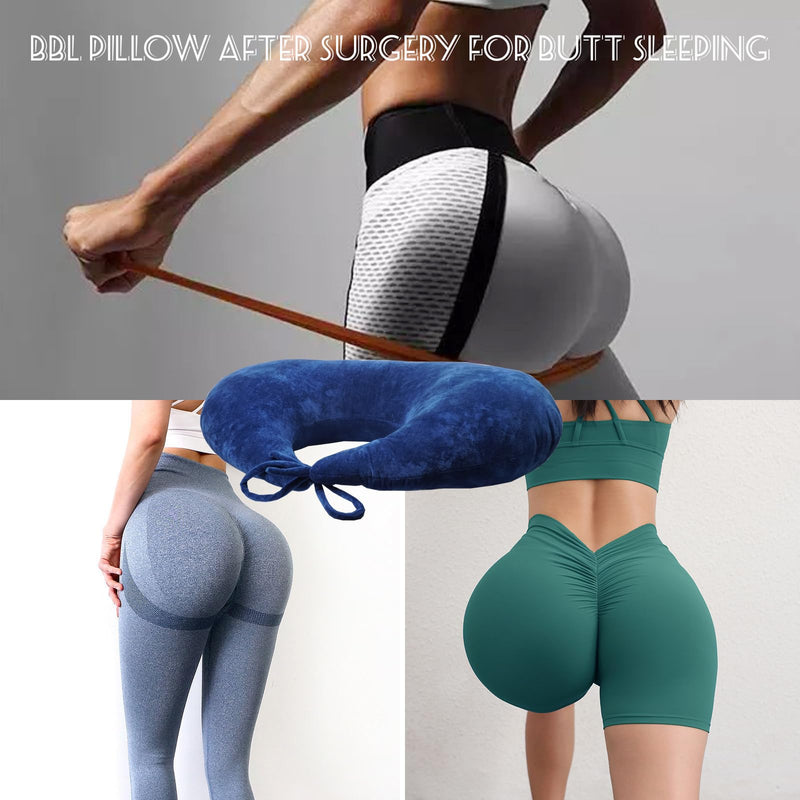 [Australia] - S-Snail-OO BBL Pillow After Surgery for Butt Sleeping, 26×22" Brazilian Butt Lift Recovery Post Surgery Sitting Driving Donut Pillow, Adjustable Soft Donut Pillow for Foam Seat Support Hip Cushion 