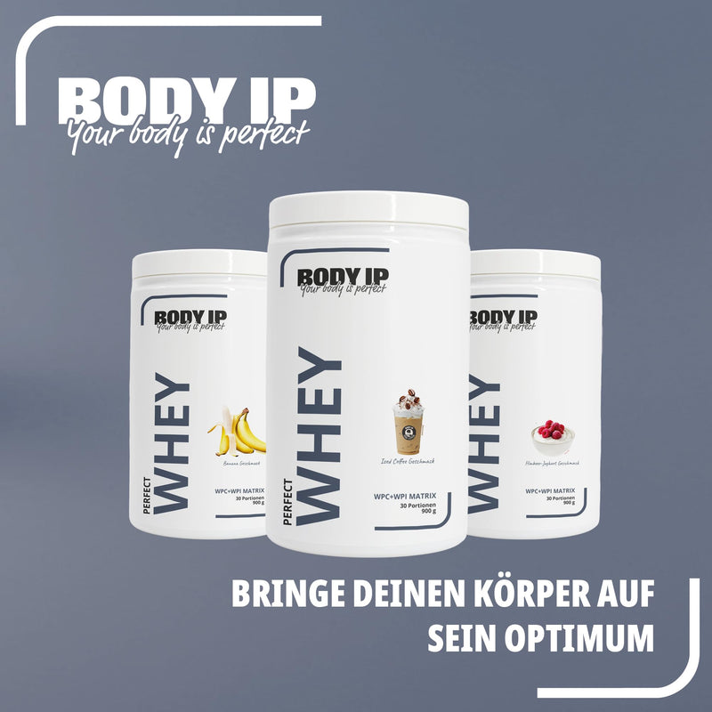 [Australia] - BODY IP Perfect Whey Protein Powder | Creamy Bourbon Vanilla | Protein powder for protein shake & muscle building | high BCAA content | 30 servings | Whey Isolate & Concentrate | high protein content | 900g 900g (pack of 1) 