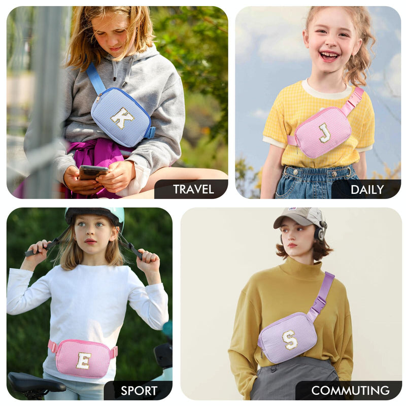 YOOLIFE Makeup Bag & Initial Crossbody Bag Belt Bag
