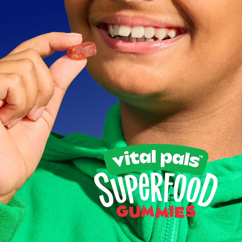 Citra-Berry Superfood Gummies for Kids, 16 Fruits & Veggies | Includes 30 Daily Packs for Ages 4+, Kids Multivitamin, Superfood Blend, Immune Support Citra-Berry