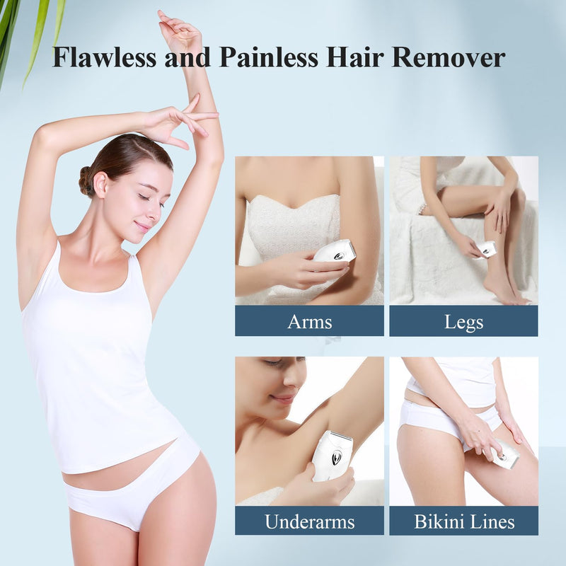 [Australia] - Women's Electric Shaver, TOUCHBeauty Women's Electric Shaver, Trimmer for Women for Body, Armpits, Legs and Bikini Zone, Compact Lady Shaver AG-1459W(White) White 