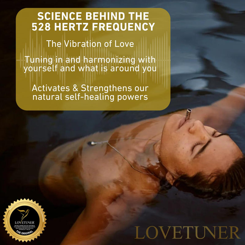 [Australia] - LOVETUNER Breathing & Meditation Tuning Necklace 528 Hz Whistle | 528 Hz Solfeggio Frequency | Breathwork Necklace Mindfulness Device for Anxiety & Stress Relief through Sound Healing Ball Chain Bronze 
