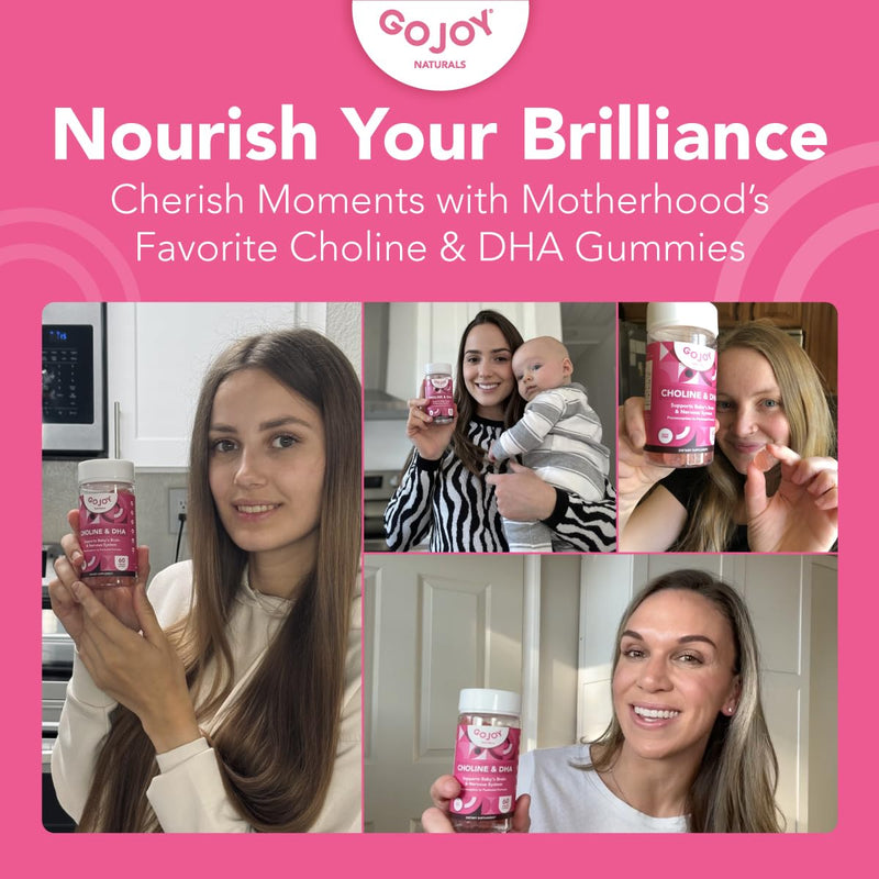 [Australia] - Prenatal Choline & DHA Gummies - Preconception to Postnatal Gummy Vitamin Supplement for Pregnant Women - Sweetened with Monk Fruit - 3rd Party Tested - Non GMO, Gluten Free, Vegan 